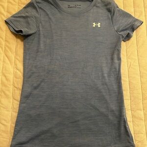 Under Armour Blue Fitted Short Sleeve T-Shirt